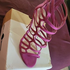 Purple Stappy Heels